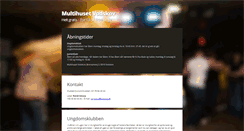 Desktop Screenshot of multihuset.ungaalborg.dk